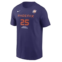 T-shirt Nike Alyssa Thomas violet Phoenix Mercury Explorer Edition avec nom et numéro pour homme