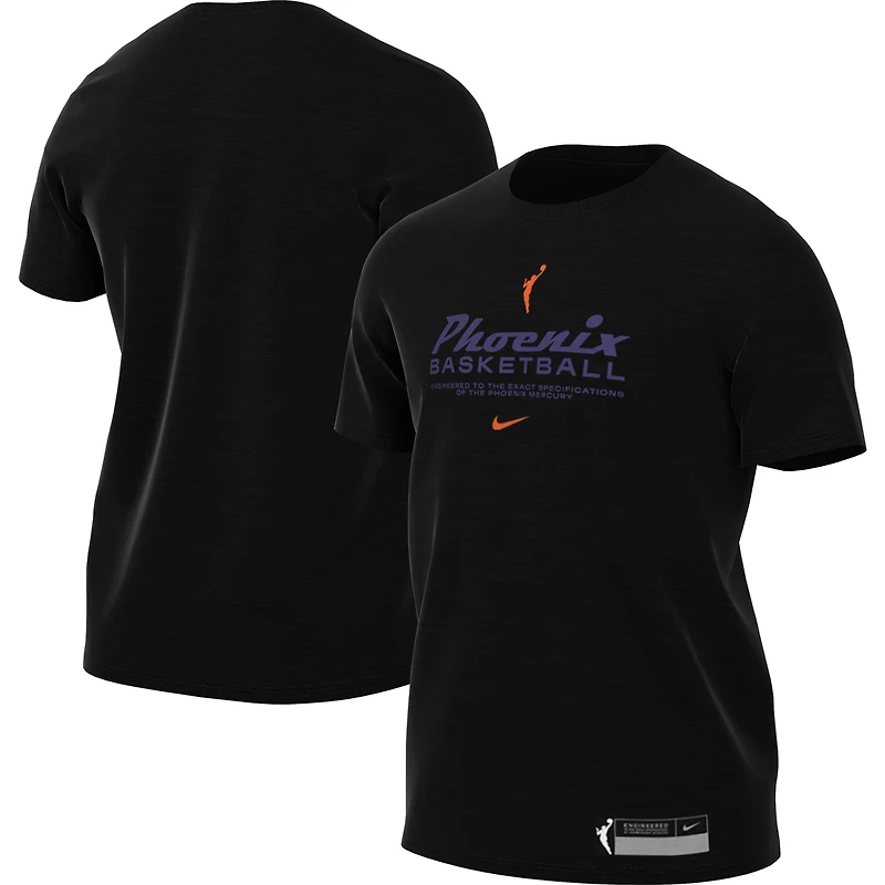 Men's Nike Black Phoenix Mercury On-Court Legend Essential Practice Performance T-Shirt