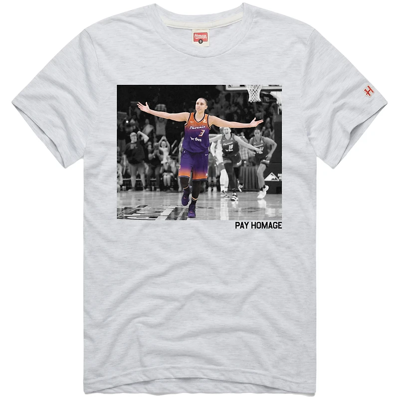 Unisex Homage Diana Taurasi Ash Phoenix Mercury Pay T-Shirt