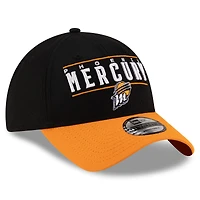Casquette ajustable unisexe New Era Phoenix Mercury 2025 WNBA Draft 9TWENTY noire/orange