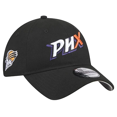 Casquette réglable unisexe New Era Black Phoenix Mercury Rebel Series 9TWENTY