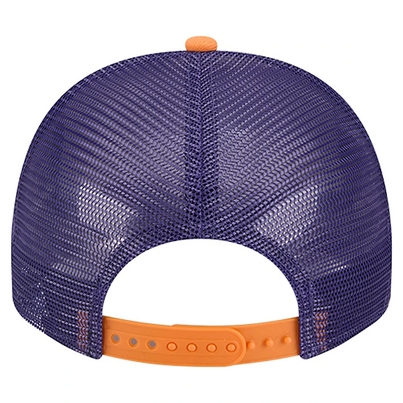Unisex New Era Cream/Purple Phoenix Mercury Banner Foam Front 9FIFTY A-Frame Adjustable Trucker Hat