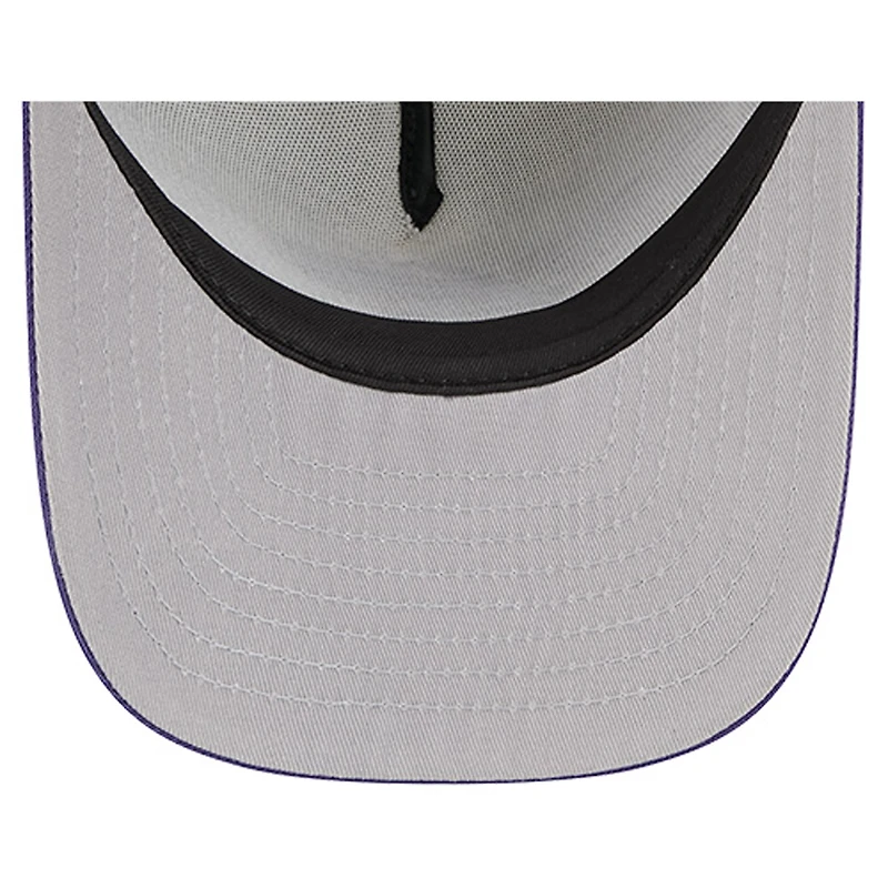 Unisex New Era Cream/Purple Phoenix Mercury Banner Foam Front 9FIFTY A-Frame Adjustable Trucker Hat