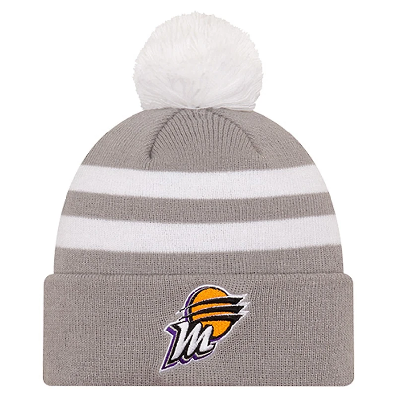Unisex New Era Gray Phoenix Mercury Core Cuffed Knit Hat with Pom