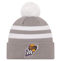 Unisex New Era Gray Phoenix Mercury Core Cuffed Knit Hat with Pom