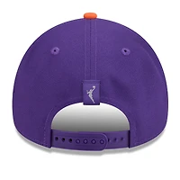 Casquette unisexe New Era Phoenix Mercury WNBA Tip-Off 2026, écusson métallique, monture A, taille A, ajustable, violette/orange.