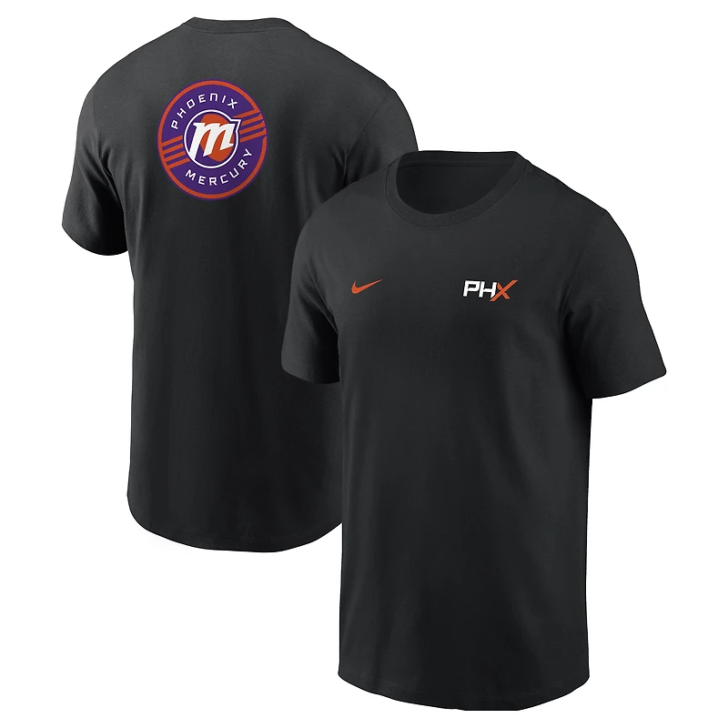 Unisex Nike Black Phoenix Mercury Global Wordmark T-Shirt