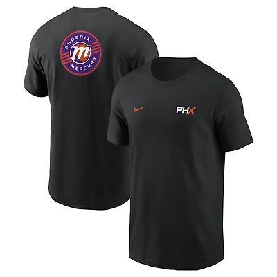 Unisex Nike Black Phoenix Mercury Global Wordmark T-Shirt