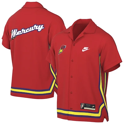 Unisex Nike  Red Phoenix Mercury Court Origins Throwback Lightweight Button-Up Shirt