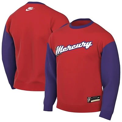 Sweat-shirt unisexe Nike rouge Phoenix Mercury Hardwood Classics Court Origins Throwback