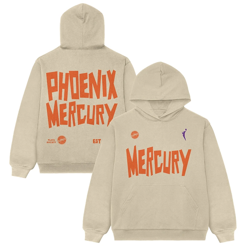 Unisex Playa Society  Oatmeal Phoenix Mercury Established Hoodie