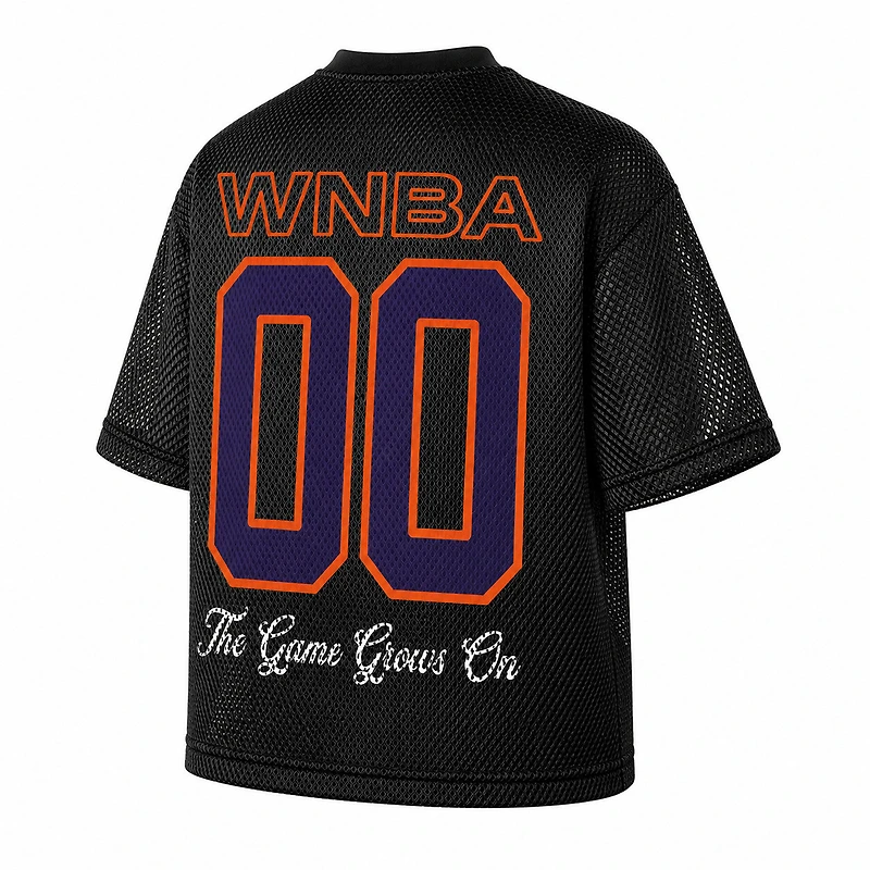 Unisex round21  Black Phoenix Mercury Oversized Sporty Mesh Top