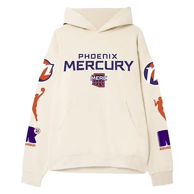 Unisex round21 Cream Phoenix Mercury Drop Shoulder Boxy Hoodie