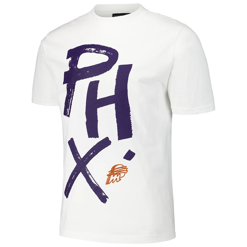 Unisex round21 White Phoenix Mercury Statement T-Shirt