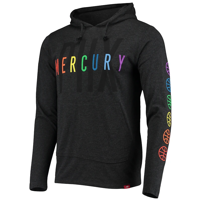 Sweat à capuche unisexe Sportiqe noir Phoenix Mercury Rowan Pride Tri-Blend