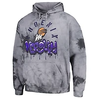 Sweat à capuche unisexe Stadium Essentials Charcoal Phoenix Mercury Street Art Dark Crystal Tie-Dye Washed
