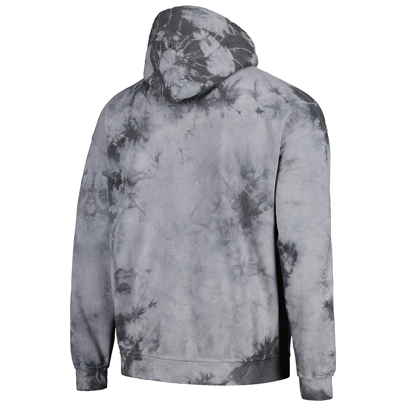 Sweat à capuche unisexe Stadium Essentials Charcoal Phoenix Mercury Street Art Dark Crystal Tie-Dye Washed