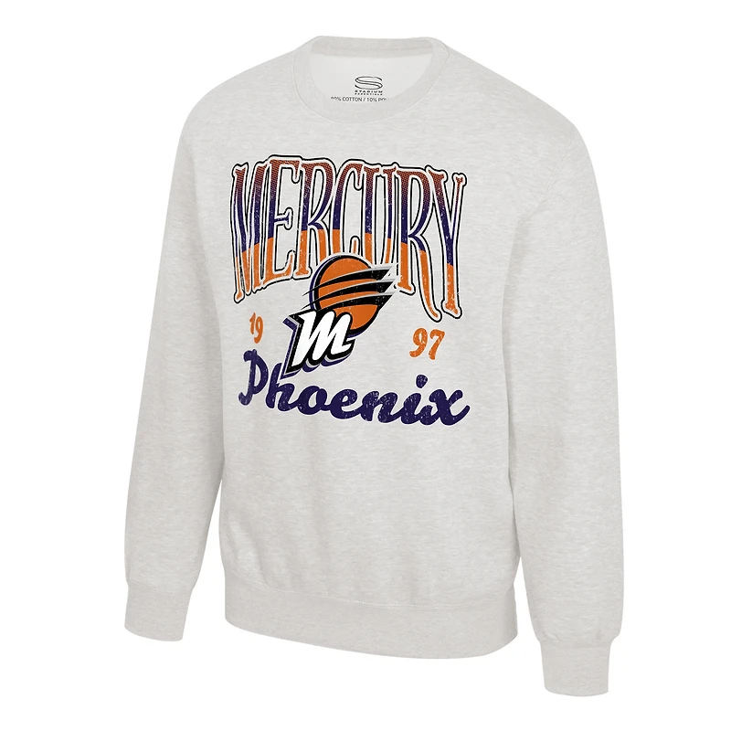 Sweat-shirt ras du cou unisexe Stadium Essentials Oatmeal Phoenix Mercury Sky High en polaire