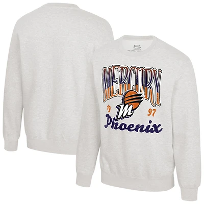 Unisex Stadium Essentials Oatmeal Phoenix Mercury Sky High Fleece Crew Neck Sweatshirt