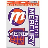 Ensemble d'autocollants pour ventilateur WinCraft Phoenix Mercury en trois parties