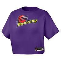 T-shirt Court rétro Nike Purple Phoenix Mercury Hardwood Classics Origins pour femme