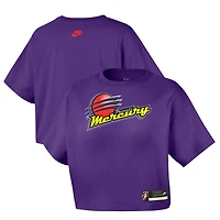T-shirt Court rétro Nike Purple Phoenix Mercury Hardwood Classics Origins pour femme