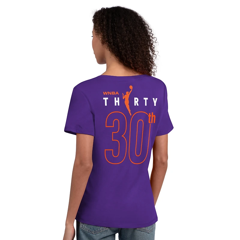 Women's Starter  Purple Phoenix Mercury WNBA 30th Anniversary Scoop Neck T-Shirt