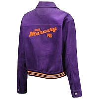 Veste boutonnée The Wild Collective en velours côtelé violet Phoenix Mercury pour femme