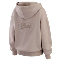 Pull ras du cou délavé Phoenix Mercury Tan pour femme par Erin Andrews