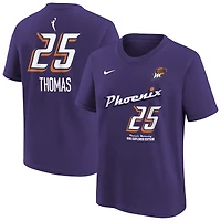 T-shirt Nike Alyssa Thomas violet pour jeune, édition Phoenix Mercury Explorer, avec nom et numéro de joueur