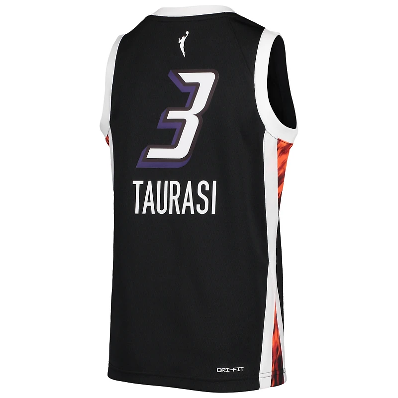 Maillot de joueur Nike Diana Taurasi Phoenix Mercury noir pour jeune - Édition rebelle