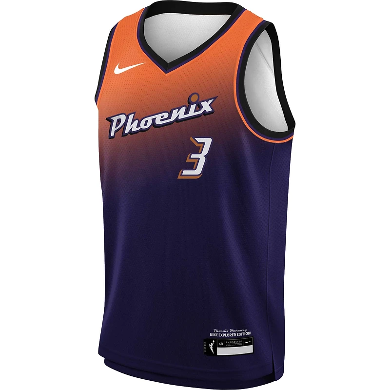 Maillot de joueur Nike Diana Taurasi Phoenix Mercury Swingman violet pour jeune - Édition Explorer