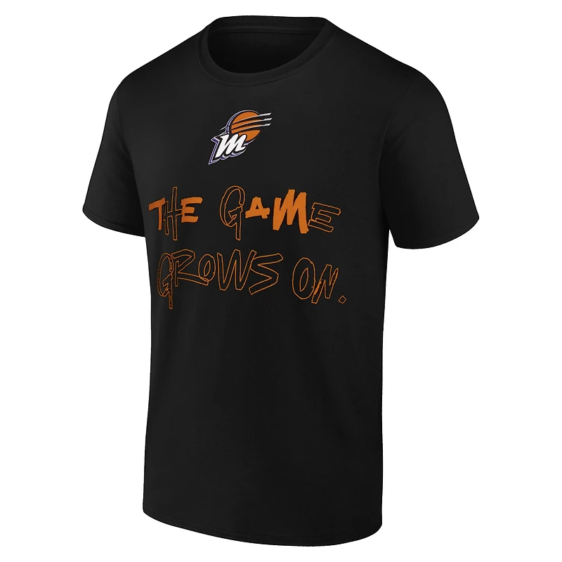 T-shirt avec nom et numéro de signature du joueur Round21 Diana Taurasi Black Phoenix Mercury pour jeunes