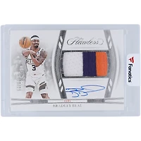 Carte autographiée Bradley Beal Phoenix Suns 2023-24 Panini Flawless Tri-Color Jersey Relic #HPA-BBP #20/25