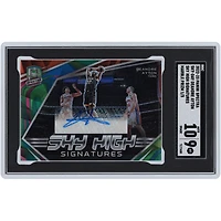 Carte autographiée 9/10 Panini Spectra Sky High Marble Prizm #SKY-DAY #1/5 SGC 2022-23 des Phoenix Suns de Deandre Ayton