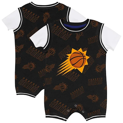 Barboteuse noire avec logo Phoenix Suns pour bébé Outerstuff