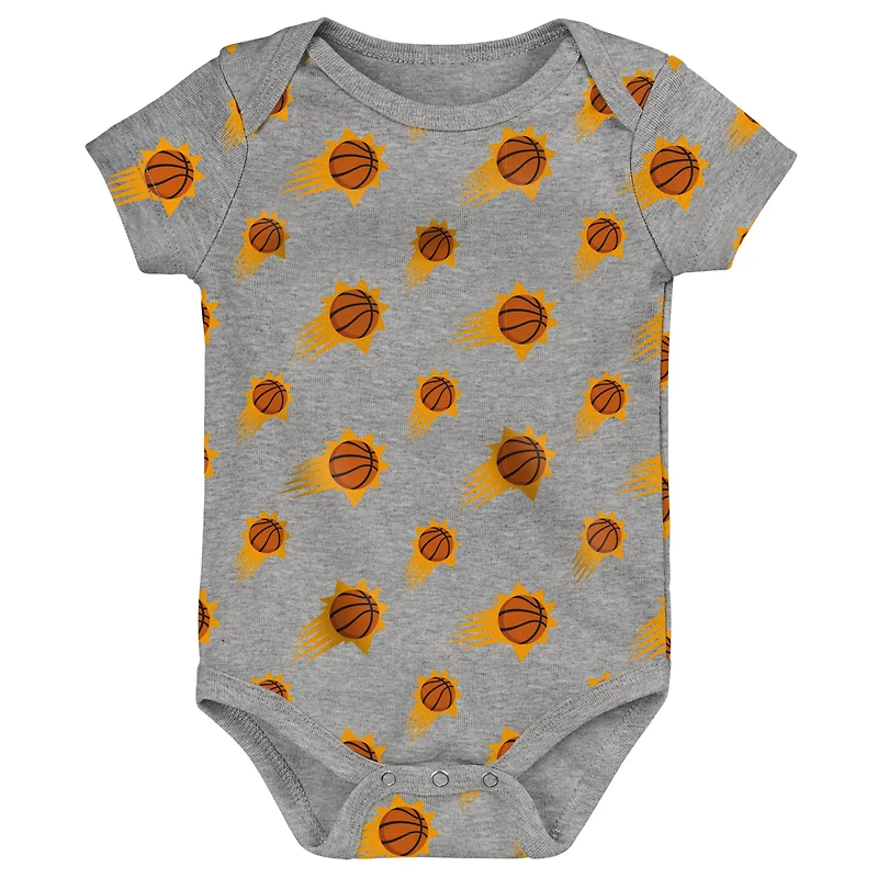 Lot de deux bodys Phoenix Suns violet/gris pour bébé