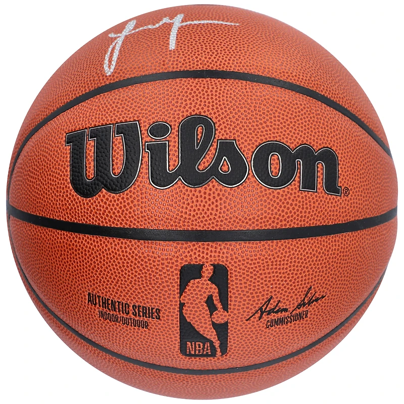 Ballon de basket-ball intérieur/extérieur Wilson Authentic Series autographié par Jalen Green Phoenix Suns