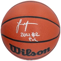 Ballon de basket-ball d'intérieur/extérieur Wilson Authentic Series autographié par Jalen Green Phoenix Suns avec inscription « 2021 #2 Pick »