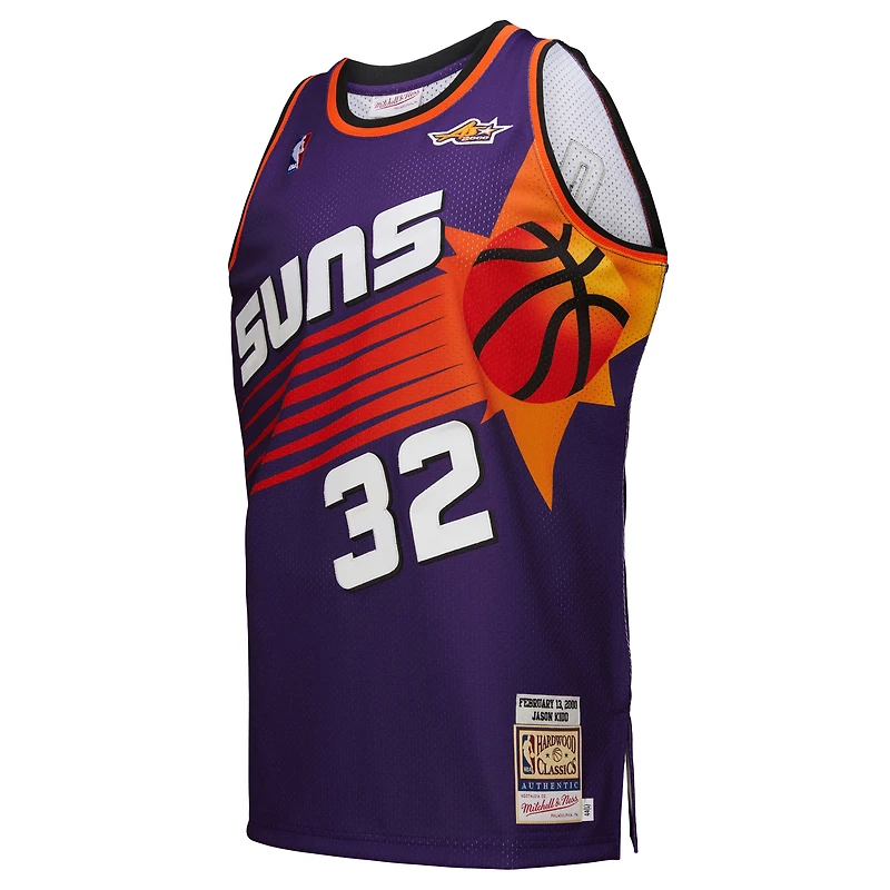 Maillot authentique pour homme Mitchell & Ness Jason Kidd violet Phoenix Suns 2000 NBA All-Star Game