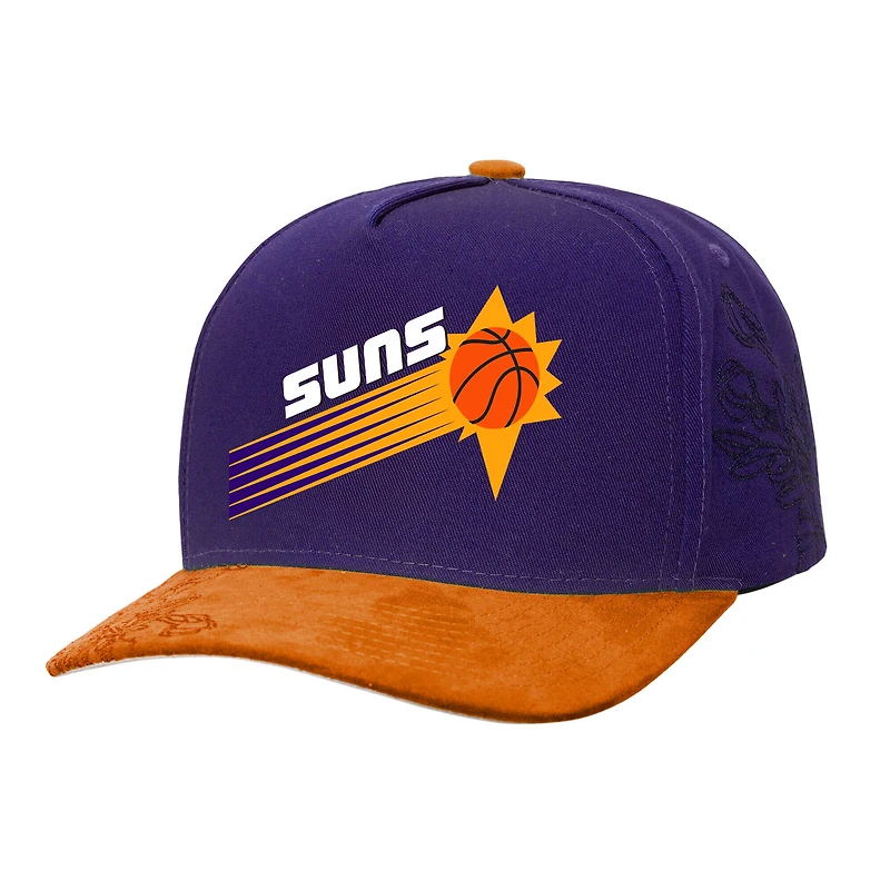Casquette ajustable pour homme Mitchell & Ness violet/orange Phoenix Suns May Flowers