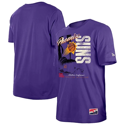 Men's New Era  Purple Phoenix Suns Distressed Throwback Vintage Color Pack T-Shirt