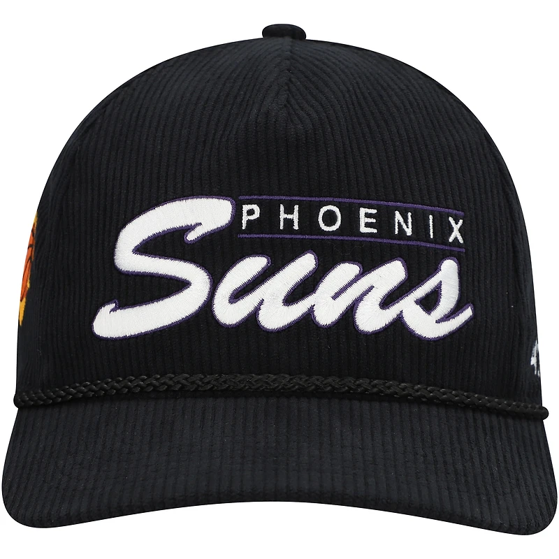 Casquette ajustable à double empiècement latéral Phoenix Suns '47 Black pour homme