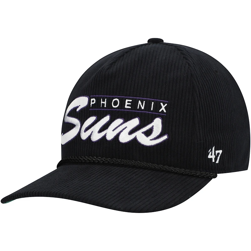 Casquette ajustable à double empiècement latéral Phoenix Suns '47 Black pour homme