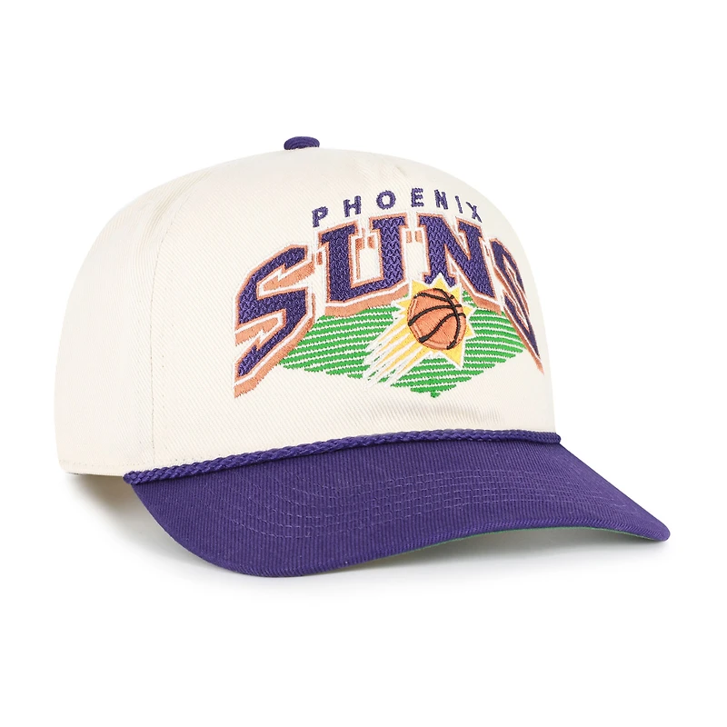 Men's '47 Cream/Purple Phoenix Suns Pomona Two-Tone Rope Hitch Adjustable Hat