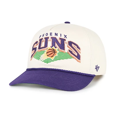 Men's '47 Cream/Purple Phoenix Suns Pomona Two-Tone Rope Hitch Adjustable Hat
