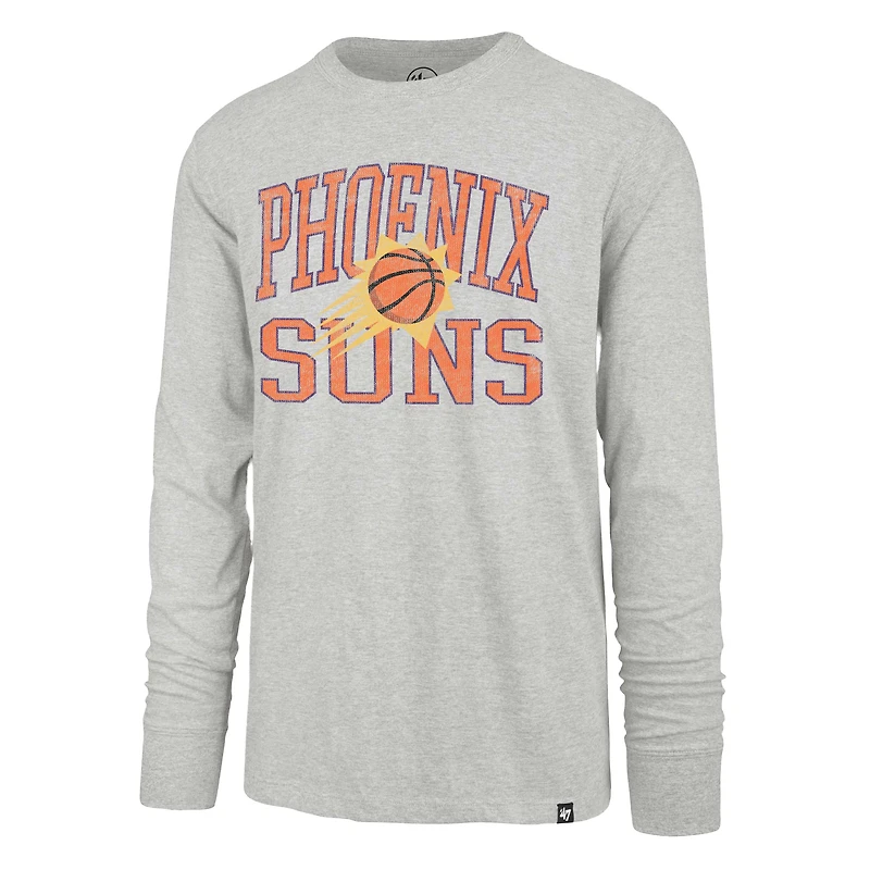 T-shirt à manches longues Franklin gris pour homme '47 Phoenix Suns