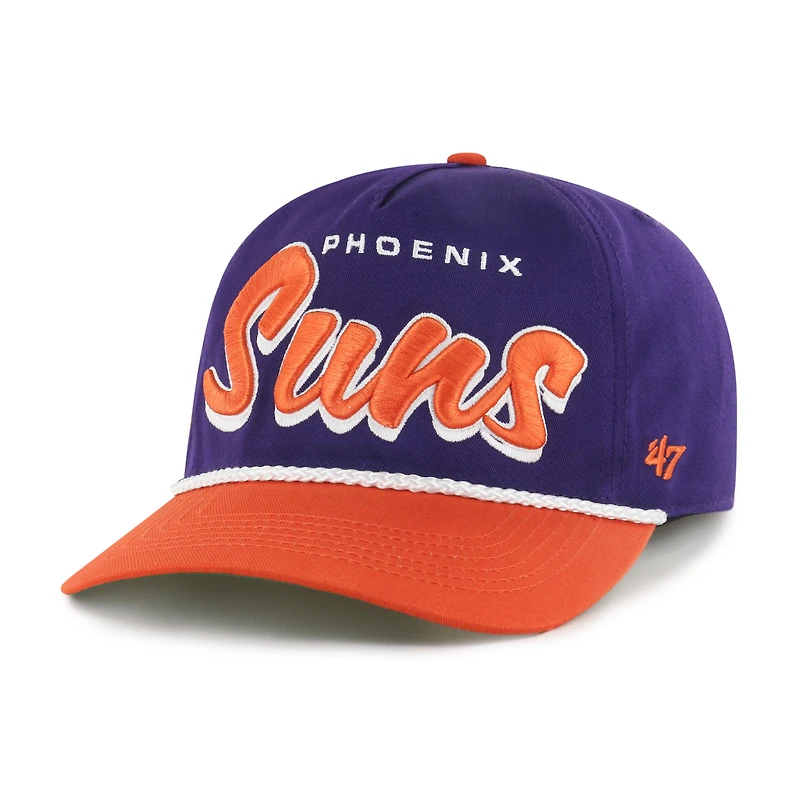Men's '47 Purple/Orange Phoenix Suns Dropshadow Rope Hitch Adjustable Hat