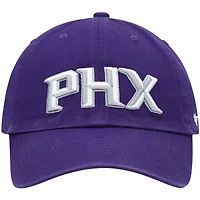 Casquette réglable '47 Purple Phoenix Suns Clean Up Wordmark pour homme