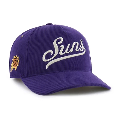 Casquette ajustable en velours côtelé Golden Age des Phoenix Suns pour homme, modèle Purple '47